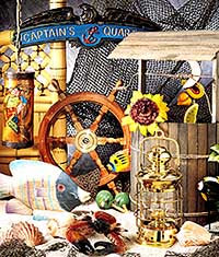 Tropical and nautical decorative items for restaurants and parties
