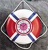 2208 Life boat ring w/clock